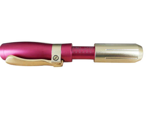 Ampoule 0.3ml Bút tiêm Hyaluronic Lip không kim SS304 Pink